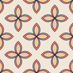 Seamless Floral Pattern Design, Delicate Ornament, Repeating Texture, Botanical Motif, Vintage Style Vector