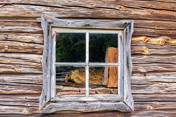 Old wooden barn with a window © Lars Johansson