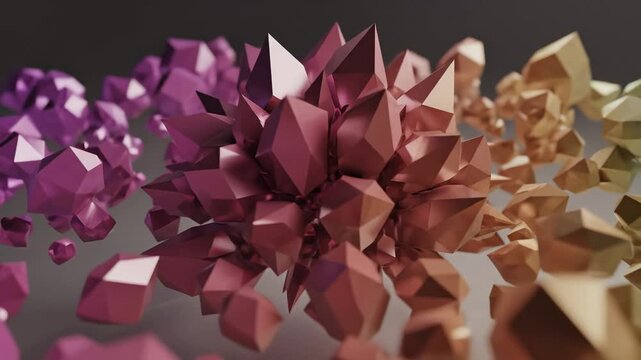Colorful geometric crystallike shapes