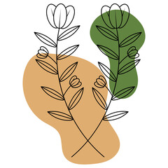 Leaves With Abstract Shape