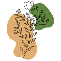 Leaves With Abstract Shape