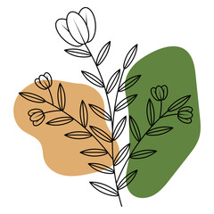 Leaves With Abstract Shape