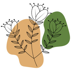 Leaves With Abstract Shape