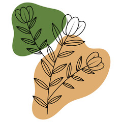 Leaves With Abstract Shape