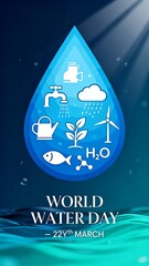 World Water Day Logo Vector Artwork
