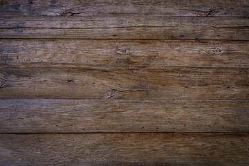 Naklejka premium Old Rustic Weathered Wooden Planks Background Texture