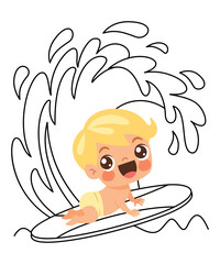 Doodle Drawing With Cartoon Baby