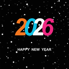 Happy New Year 2026 Celebration Design