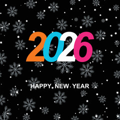 Happy New Year 2026 Celebration Design