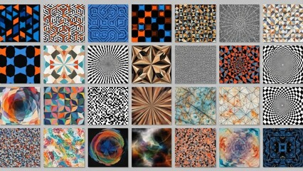 Vibrant Collection of Abstract Patterns and Textures.