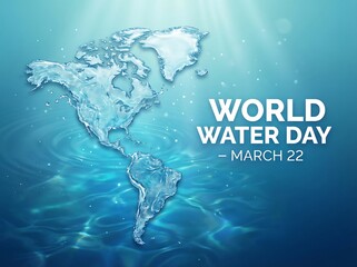 Global Water Conservation  World Water Day Banner