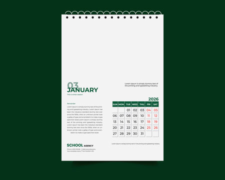 calendar design-wall calendar-new calendar 