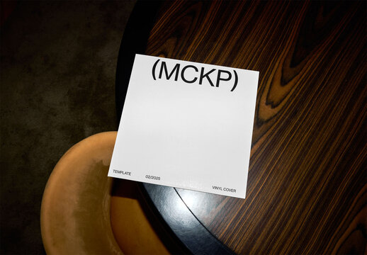 Mockup Of Customizable Album Cover