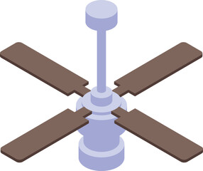 Modern ceiling fan circulating air, providing a cooling breeze for comfortable home environment