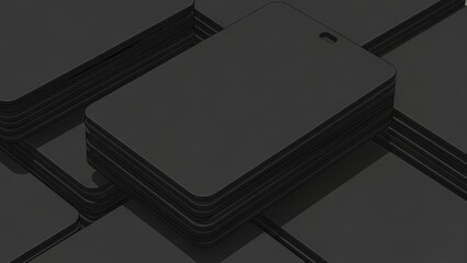 Abstract Dark Geometric Shapes Background.