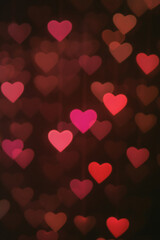 valentine background with hearts