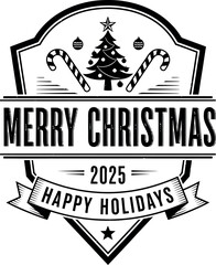 Merry christmas 2025 happy holidays