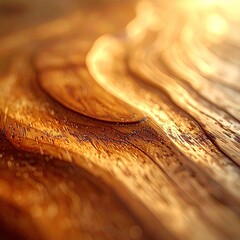Golden, textured wood surface, with sunlit, flowing lines