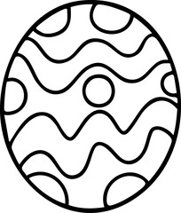 Cute hand-drawn cartoon Easter eggs illustration.