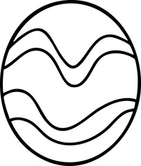 Cute hand-drawn cartoon Easter eggs illustration.