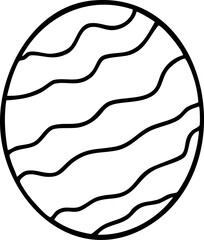 Cute hand-drawn cartoon Easter eggs illustration.