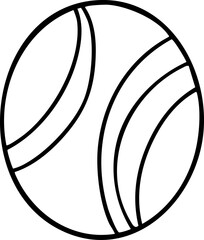 Cute hand-drawn cartoon Easter eggs illustration.