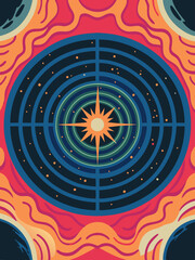 a-celestial-guide-shines-near-a-black-hole-