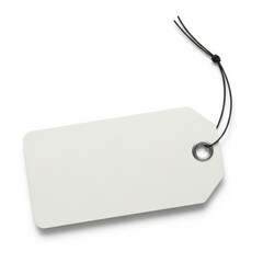 Blank price tag isolated on white background