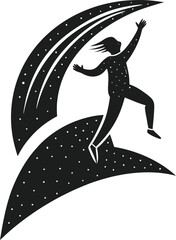 Person surfing on a wave