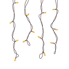 Holiday garland for decoration, holiday light