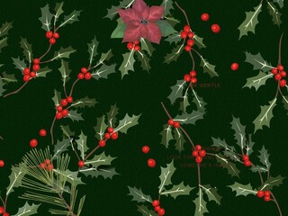 Green and Beige Classic Traditional Christmas Carol Service Presentation - 2