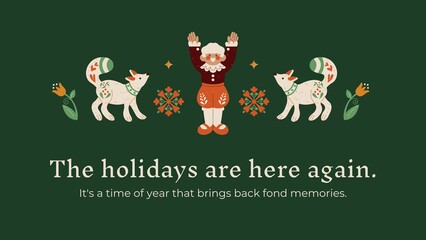 happy Christmas card