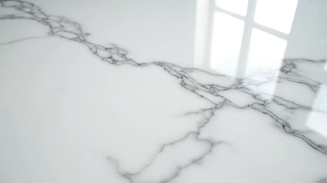 Marble surface with vein pattern