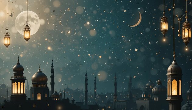 ramadan kareem style editable template background minimalist and islamic style eid mubarak iftar party