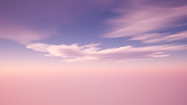 Sky with soft pink and purple clouds