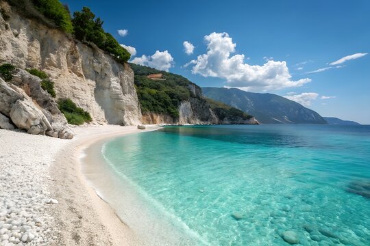 Albanian Riviera Albania beach coast sea travel tourism advertising summer holiday Mediterranean destination paradise