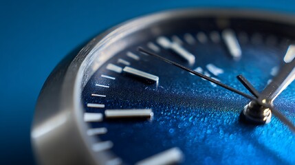 Detailed Macro shot of a clock