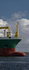 MARITIME TRANSPORT - The general cargo ship is heading to port