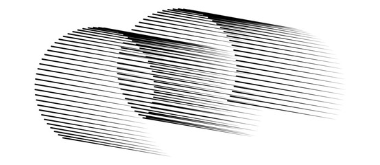 Abstract overlapping waves formed by black lines on white background. Dynamic visual illusion ideal for modern design, minimalism, and conceptual art.