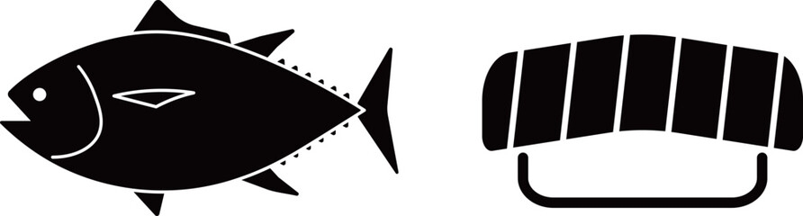 マグロ　寿司　アイコン