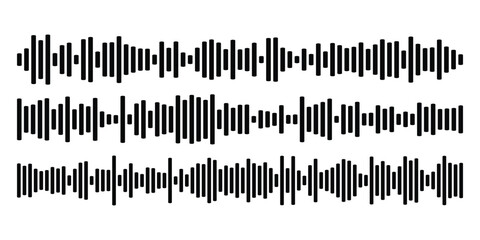 sound wave, Audio wave vector illustration design