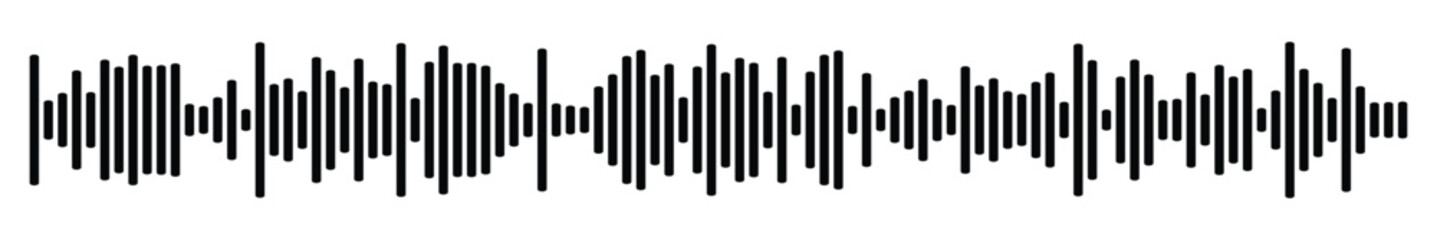 Sound audio wave vector illustration