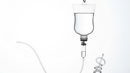 Obraz premium IV Drip Bag Isolated Medical Illustration