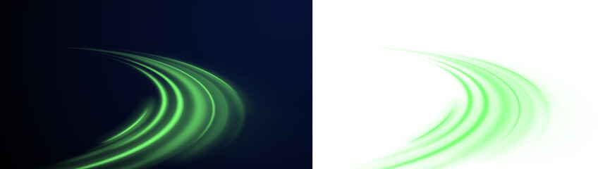 Futuristic motion line vector streak light abstract city.
