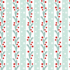 Christmas holiday season seamless pattern