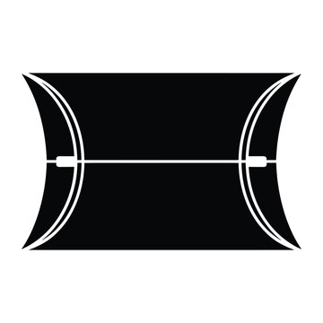 Black and white pillow box