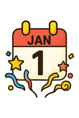 Calendar &ldquo;Jan 1&rdquo; icon
