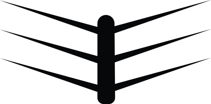 boxing ring icon An old wrought iron gate and fence stand before a blank wooden signpost with a cross symbol and metal arrow pointing toward the blue sky along a lonely road