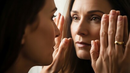 Woman sharing a secret with friend.