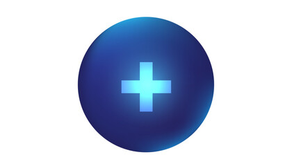 Obraz premium Aqua Button Plus